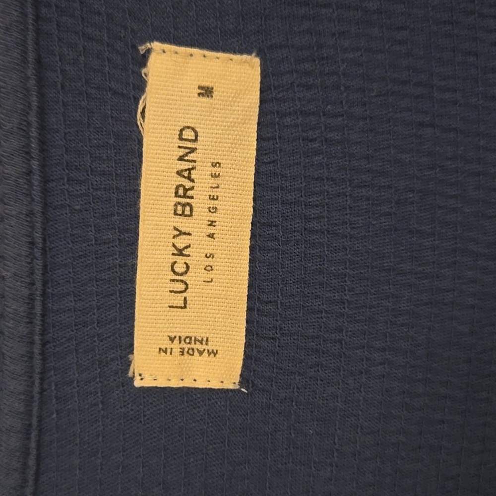 Lucky Brand Women's Blue Embroidered Blouse - Picture 3 of 3